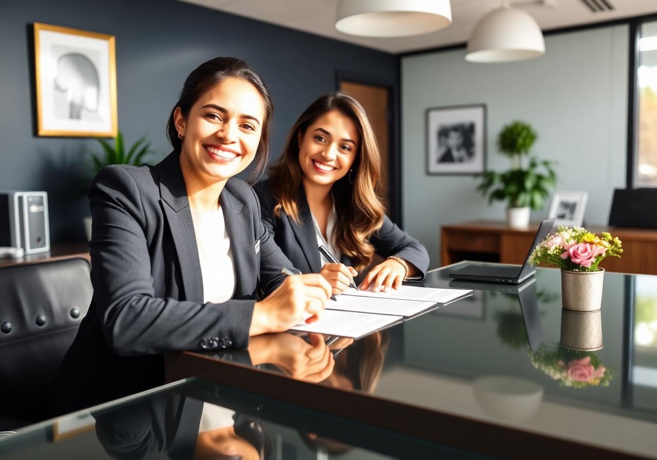 Calles Notary LV team assisting a client at the Las Vegas office